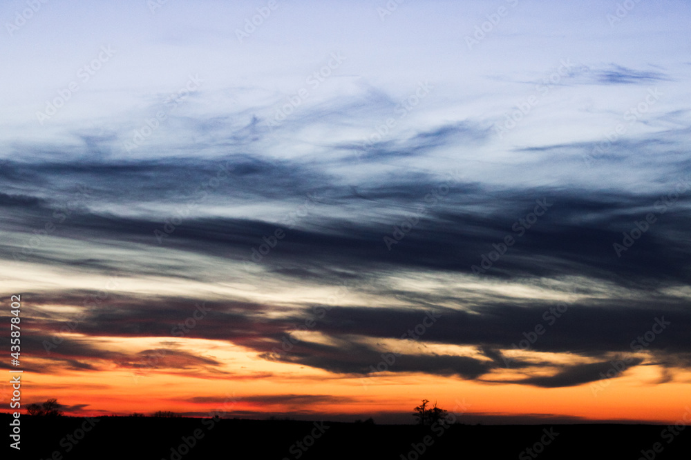 Fototapeta premium sunset at the countryside