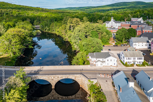 New Hampshire-Henniker-Henniker Bridge or New  Bridge-Contoocook River photo