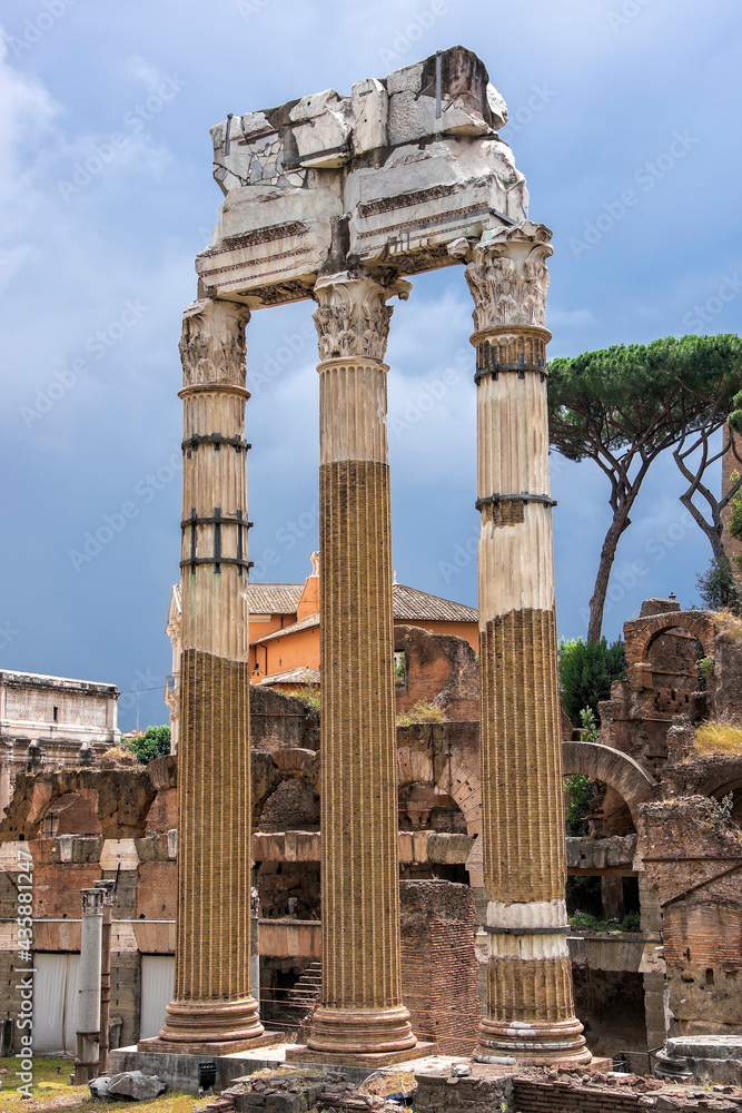 Roman Forum Ruins in Rome, Italy