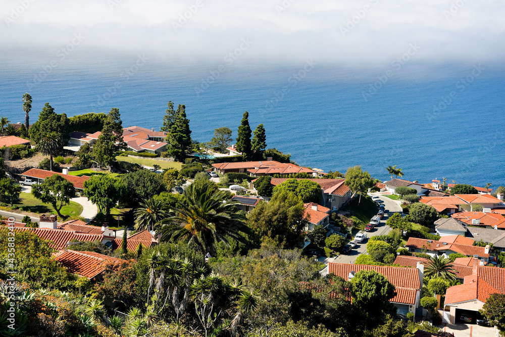 Rollings Hills Estates California view of Pacific Ocean