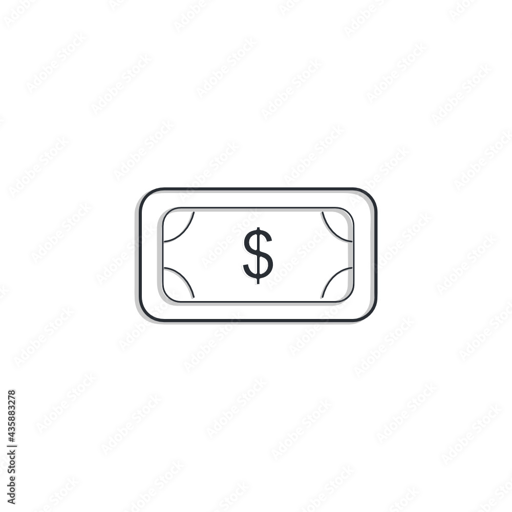 paper bill flat vector illustration paper bill flat vector illustration
