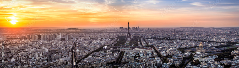 Paris Sunset Panorama