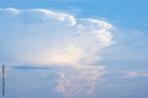 Cumulus cloud and Blue sky background