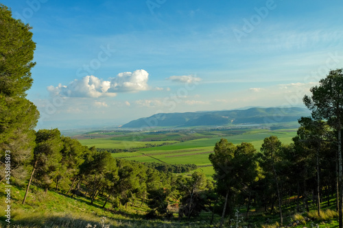 View on Gilboa mountains