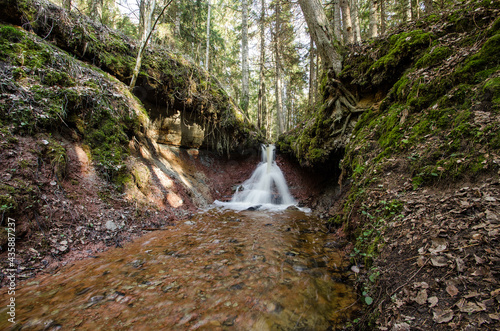 Beautiful Zartapu waterfall in Slitere, Latvia. photo