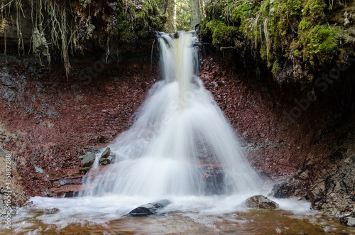 Beautiful Zartapu waterfall in Slitere  Latvia.