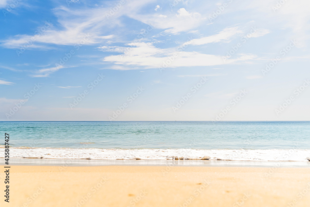 Sky blue background. Sky cloud clear in Phuket Thailand.