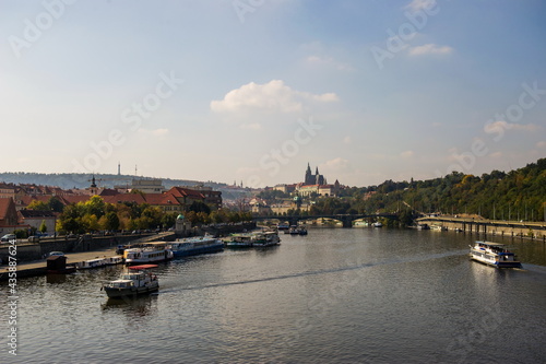 Bridges across the Vlatva River in Prague, Czech Republic © manowar1973