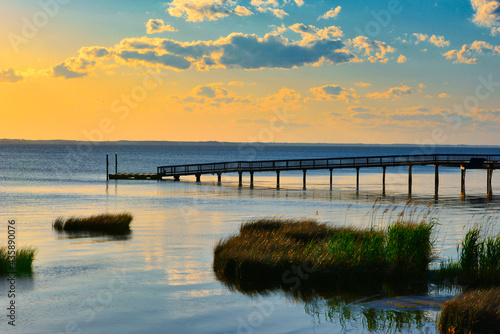 sunset at the pier