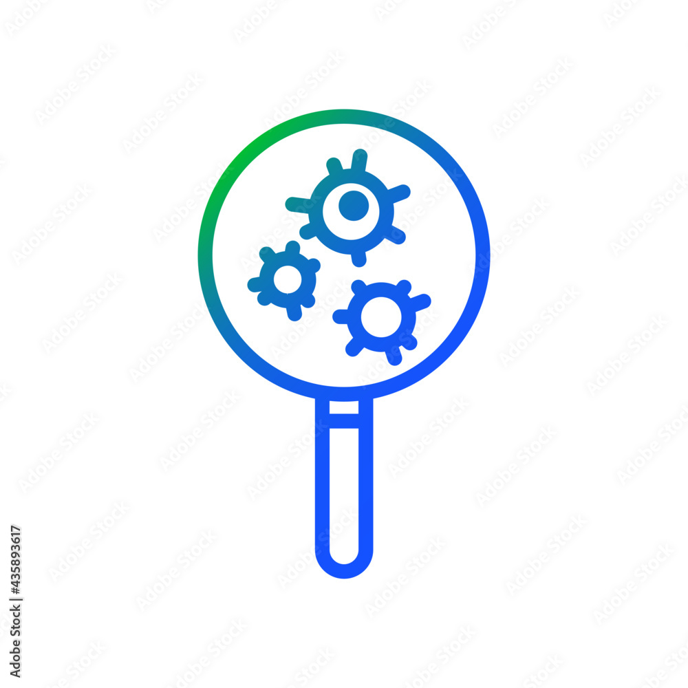 Obraz premium research on viruses icon