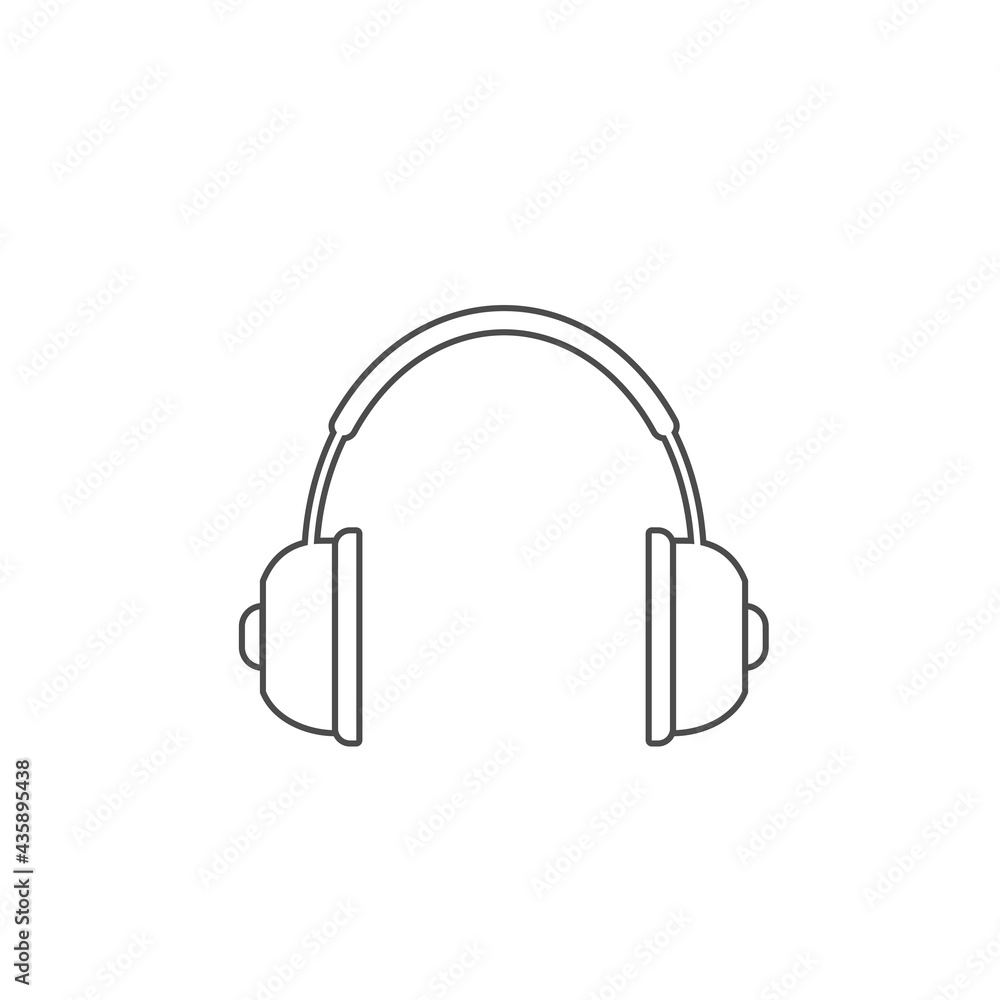 Headphones outline vector icon Gaming Headphones vector concept icon or symbol in thin line style Headphones outline vector icon Gaming Headphones vector concept icon or symbol in thin line style