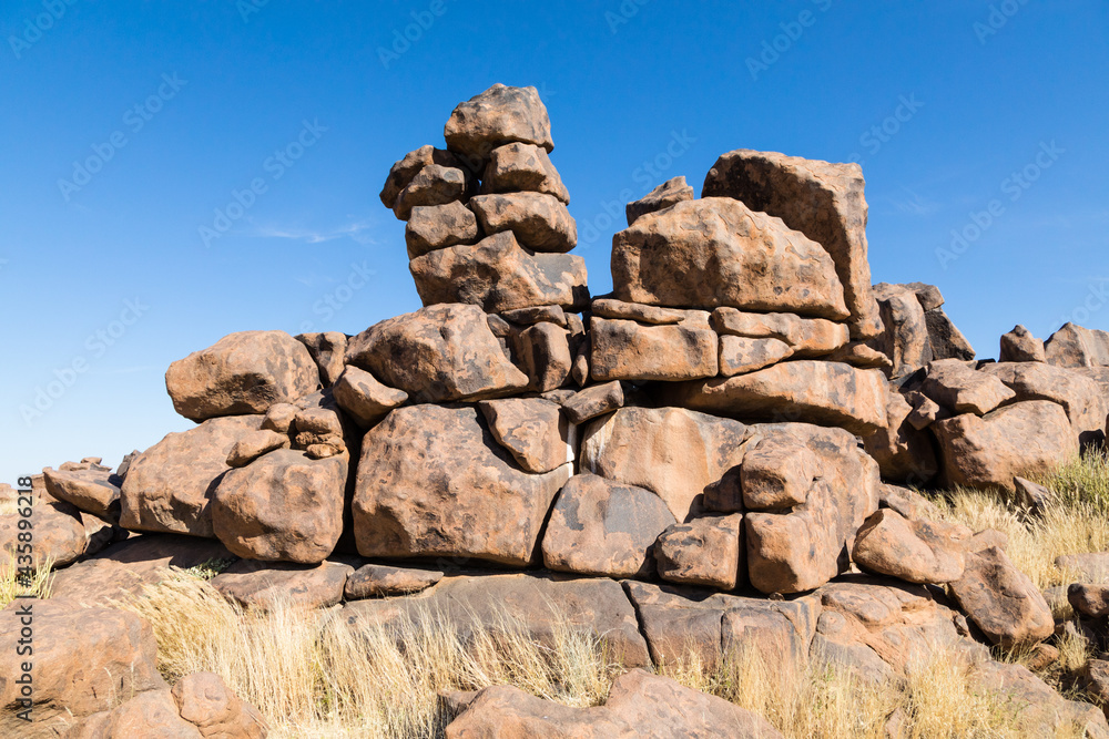 Rock formations in the Giants Playground, Keetmanshoop, Namibia Rock formations in the Giants Playground, Keetmanshoop, Namibia