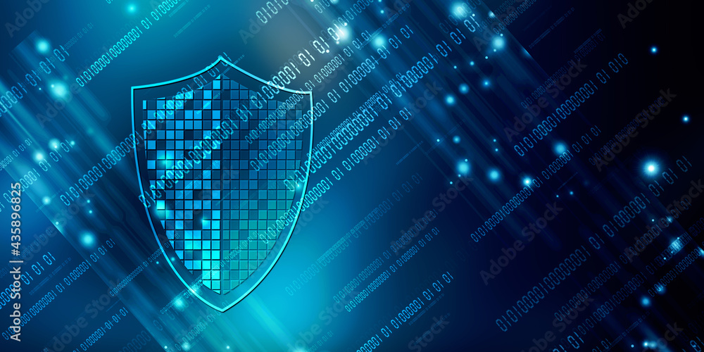 Naklejka premium 2d illustration Security concept - shield