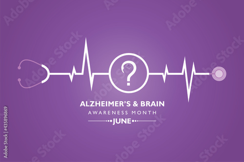 Alzheimer's and Brain Awareness Month observed in June. It is an irreversible, progressive brain disorder that slowly destroys memory and thinking skills.