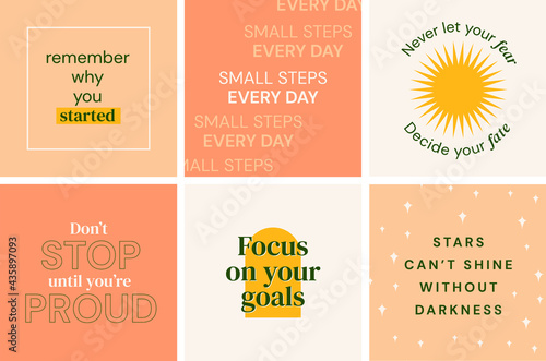 Social media quotes posts