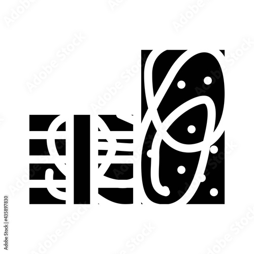 styrofoam building material glyph icon vector. styrofoam building material sign. isolated contour symbol black illustration