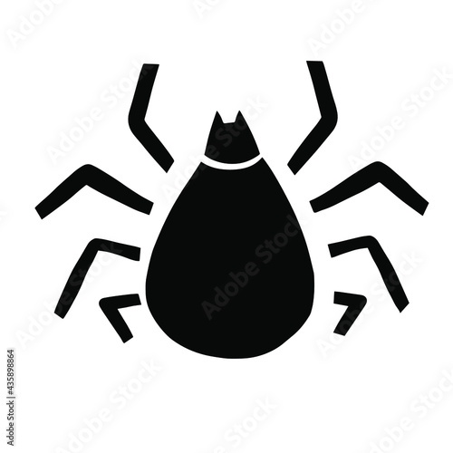 Mite vector icon on white background. Flat vector mite icon symbol sign from modern animals collection for mobile concept and web apps design.