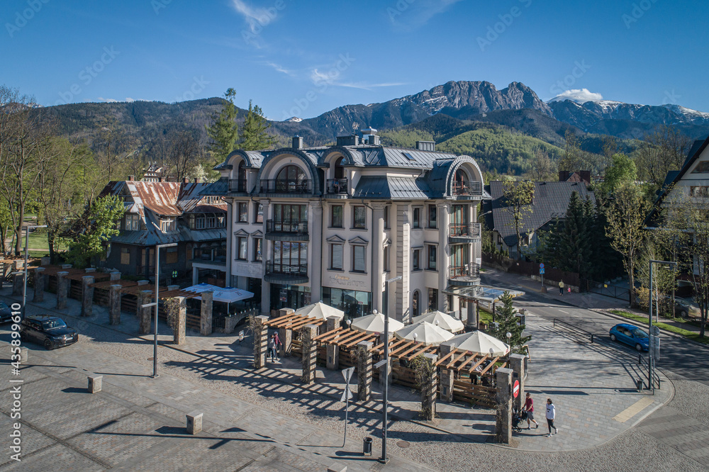 Zakopane, Plac Niepodległości z drona