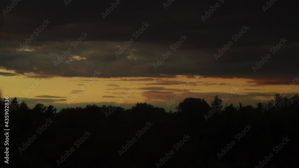 Timelapse of clouds moving on sunset Timelapse of clouds moving on sunset