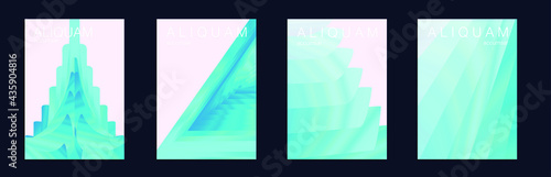 Fluid Minimal Cover. Set of Vector Backgrounds for Business Flyers. Luxury Abstract Brochure. Liquid Texture for Foil Label. Fortuna Gold and Yellow Vintage Design 1990 Paper Gradient Backdrop.