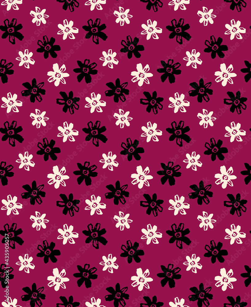 Seamless flower pattern, floral print. Seamless flower pattern, floral print.