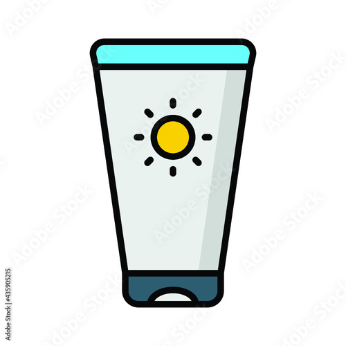 Sun cream icon