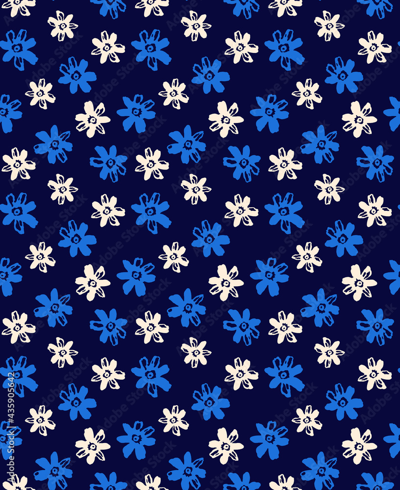 Seamless flower pattern, floral print. Seamless flower pattern, floral print.