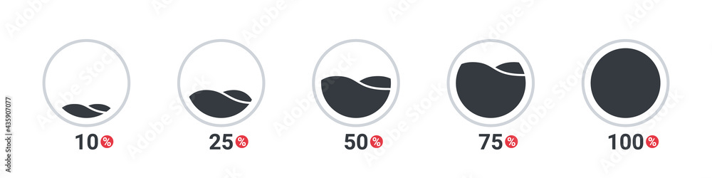 Load sign symbol progress bar. Loading icons. Modern design. Vector illustration Load sign symbol progress bar. Loading icons. Modern design. Vector illustration