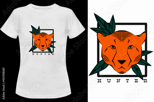 T shirt design with chita face look