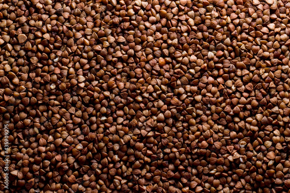 Background of buckwheat. brown natural background. texture Background of buckwheat. brown natural background. texture