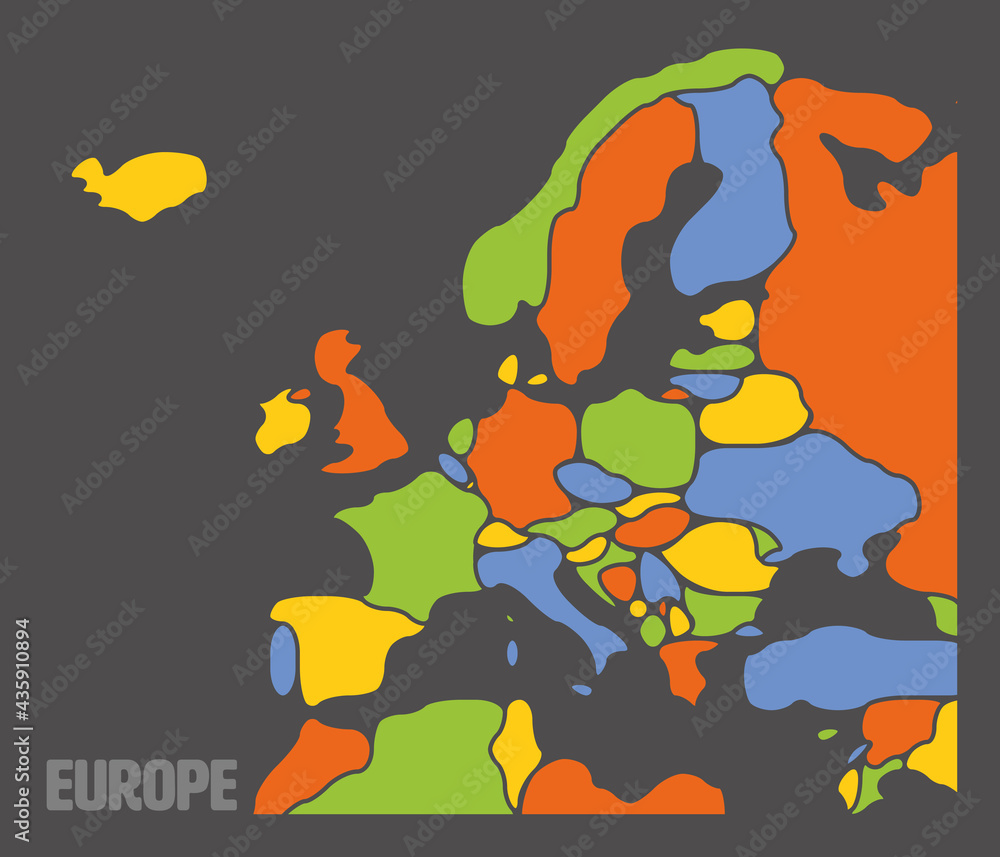 vecteur-stock-simplified-schematic-map-of-south-america-blank-isolated