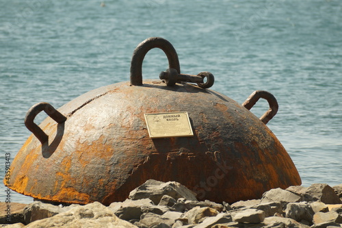 anchor on the beach
