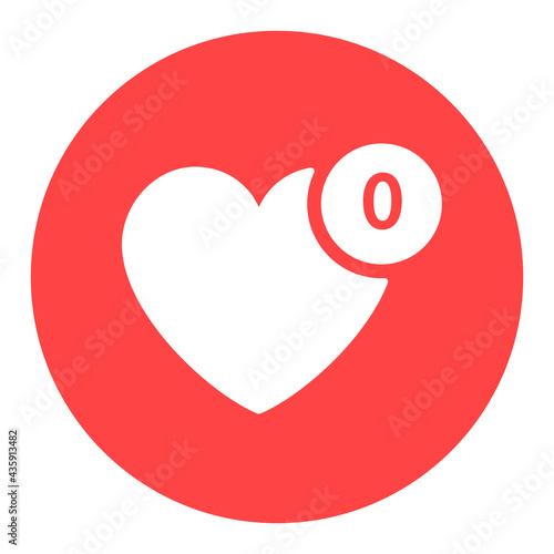 Favorites vector white glyph icon. E-commerce sign