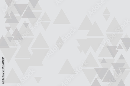 Abstract background, gray pattern, symmetrical geometric shapes, vector triangles background, geometry template, black and white banner or layout 