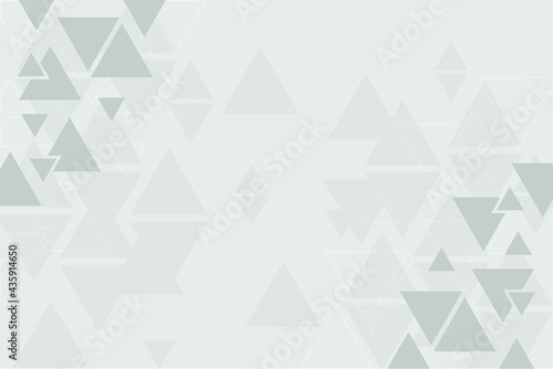 Abstract background, gray pattern, symmetrical geometric shapes, vector triangles background, geometry template, black and white banner or layout 