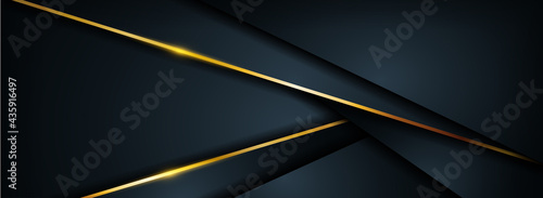 Luxury Dark Background Combined with Golden Element.