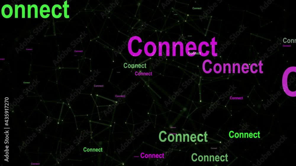 Connect text against abstract motion background Connect text against abstract motion background