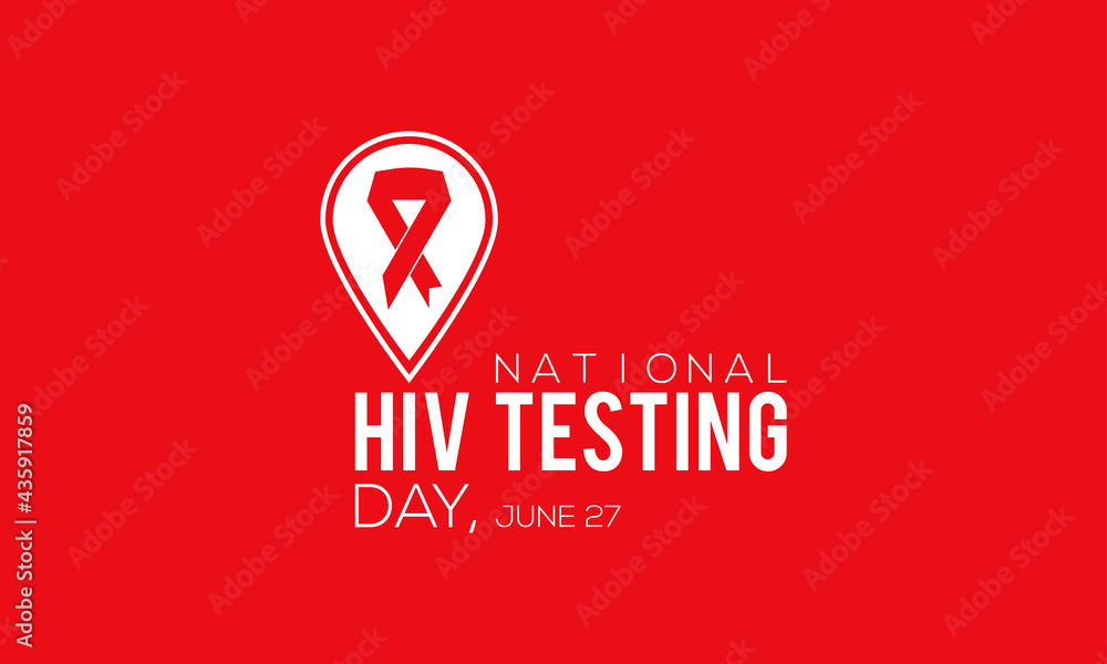 National Hiv Testing Day Vactor Banner Observed on June 27 Every Year