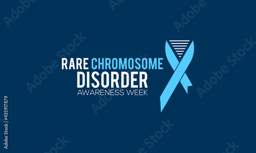 Rare Chromosome Disorder Awareness Week Vactor Banner Observed on June Every Year. Awareness Campaign Vector Background, Banner, Poster, Card Template.