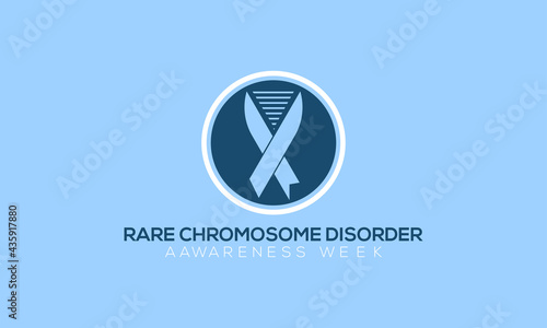 Rare Chromosome Disorder Awareness Week Vactor Banner Observed on June Every Year. Awareness Campaign Vector Background, Banner, Poster, Card Template.