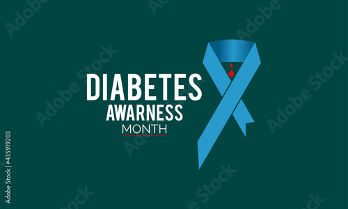 Diabetes Awareness Vector Banner Illustration. Awareness Campaign Vector Background, Banner, Poster, Card Template.