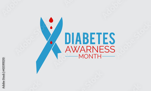 Diabetes Awareness Vector Banner Illustration. Awareness Campaign Vector Background, Banner, Poster, Card Template.