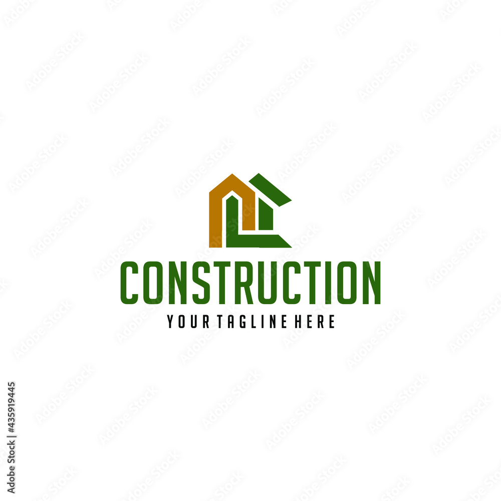 Home Constructions Real Estate Logo Home Constructions Real Estate Logo