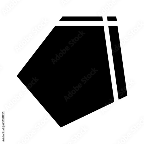 patch pocket for workwear glyph icon vector. patch pocket for workwear sign. isolated contour symbol black illustration