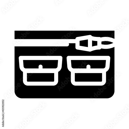 universal pocket glyph icon vector. universal pocket sign. isolated contour symbol black illustration