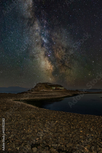 Pipers Lagoon, Nanaimo, Vancouver Island, overnight under the Milky Way belt © JoelBourgoin