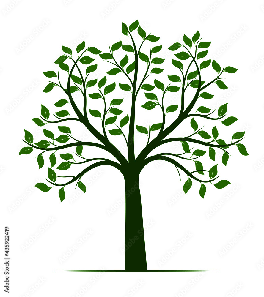 Green Tree. Vector Illustration. Green Tree. Vector Illustration.