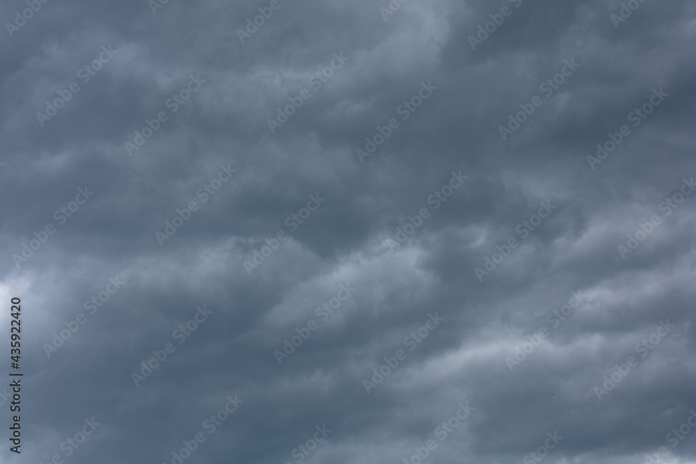 Dramatic clouds in stormy weather