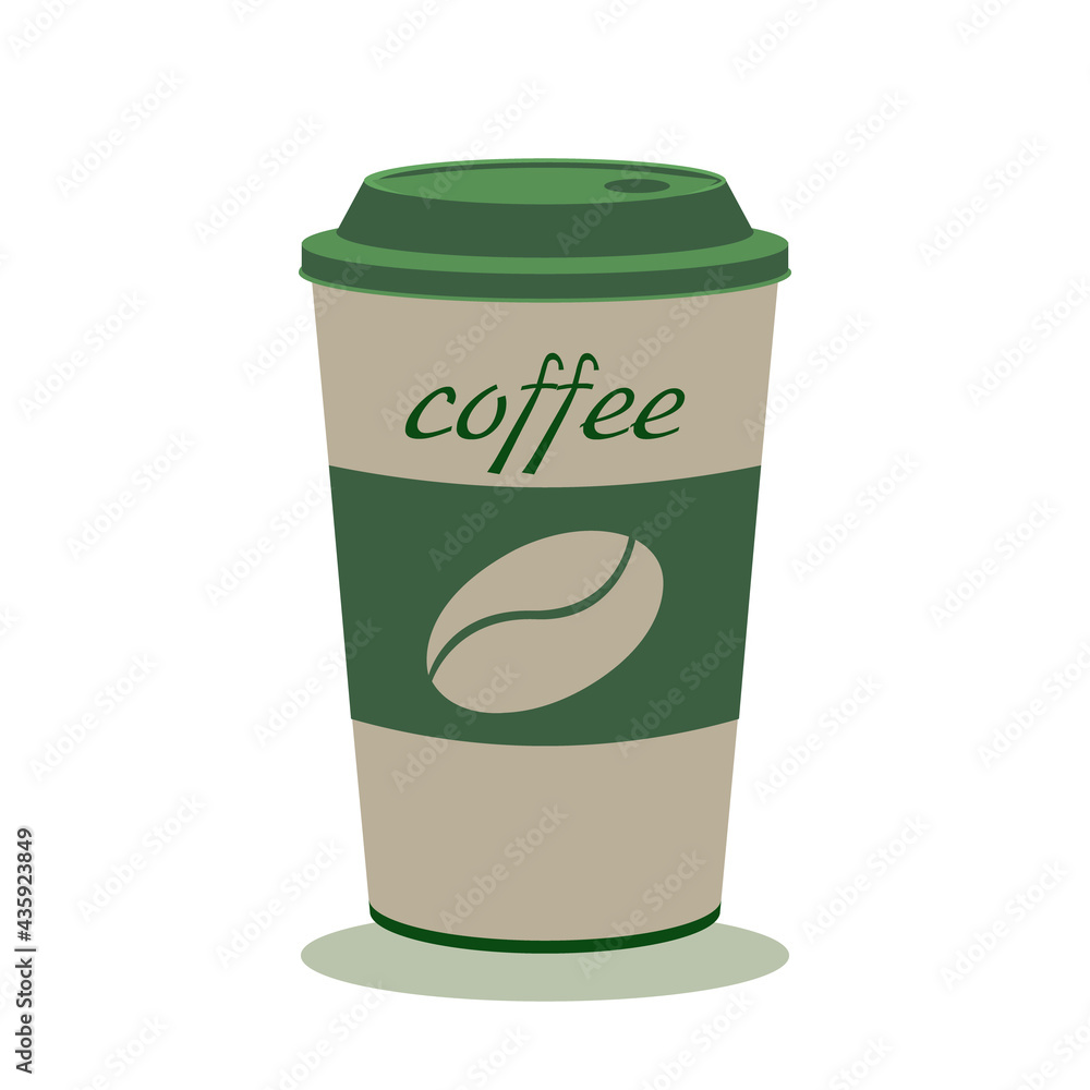 Coffee Cup - Mockup template for cafe, restaurant corporate identity design. Black, White, Brown Cardboard Coffee Cup Mockup. Vector template of disposable plastic and paper tableware for hot drinks Coffee Cup - Mockup template for cafe, restaurant corporate identity design. Black, White, Brown Cardboard Coffee Cup Mockup. Vector template of disposable plastic and paper tableware for hot drinks