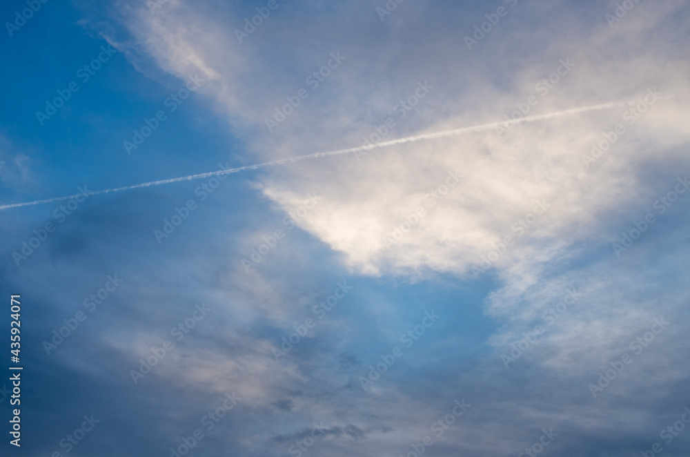 Cloudy sky in spring as texture or background Cloudy sky in spring as texture or background